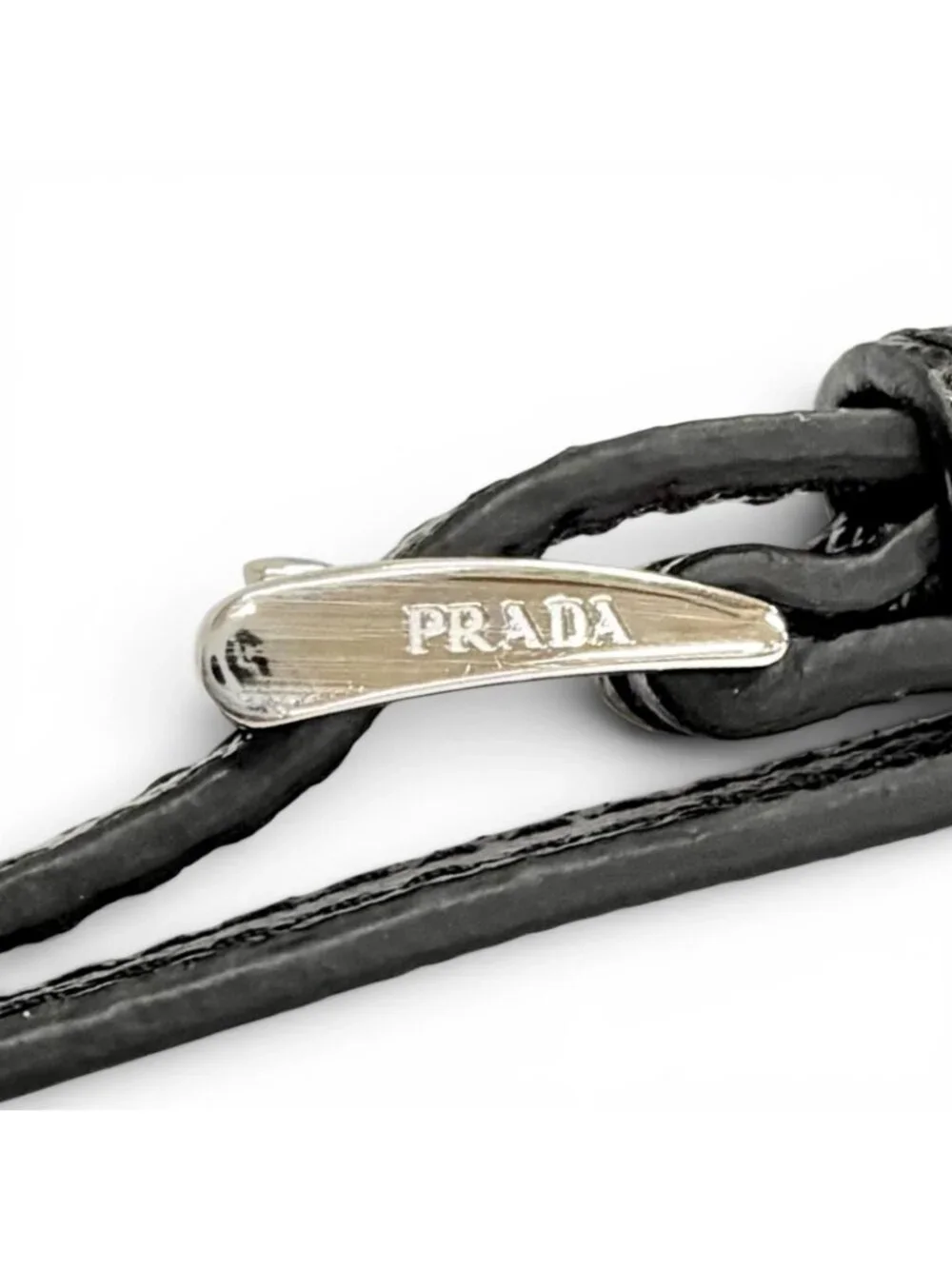 Prada Vera Re-Nylon Mini Pouch Small Triangle Logo Plate Makeup Black